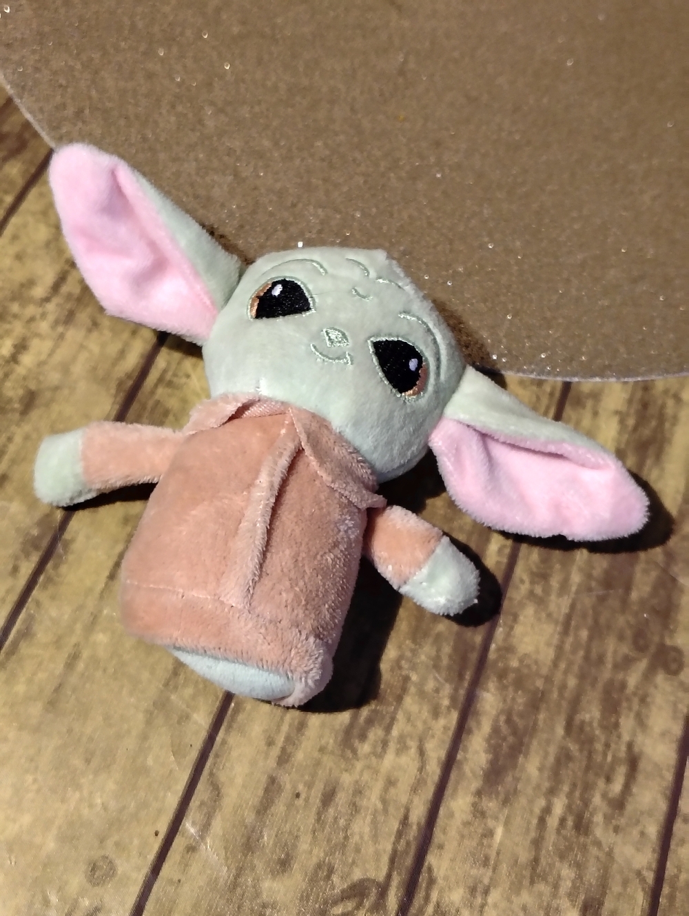 Plush Small Pets Baby Yoda Style Soft Toy - Pink and Light Green
